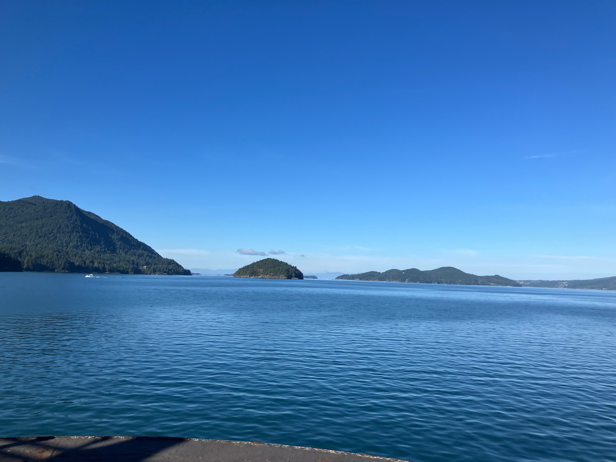 Seascape with islands near West Vancouver